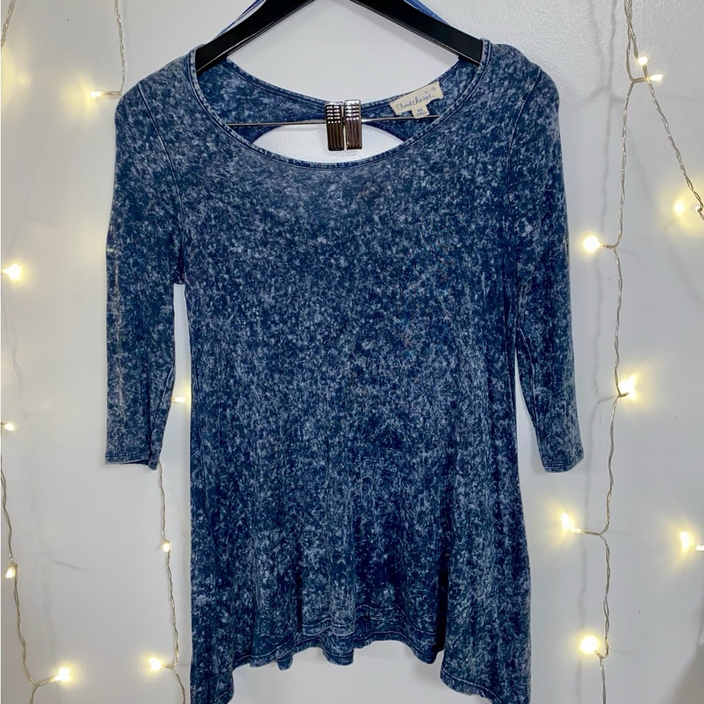 Blue Acid Wash Top